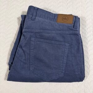 Peter Millar Corduroy Pants Mens 34x34 Blue Old Money MF23B29 NWOT